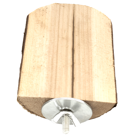 Natural Pine Moss Hollow Wood Perch for Small Animals' Exercise