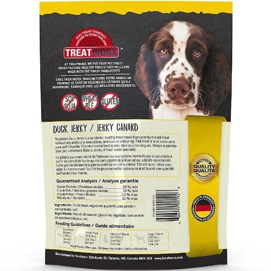 Treatworx Premium Duck Jerky - Healthy Dog Treats