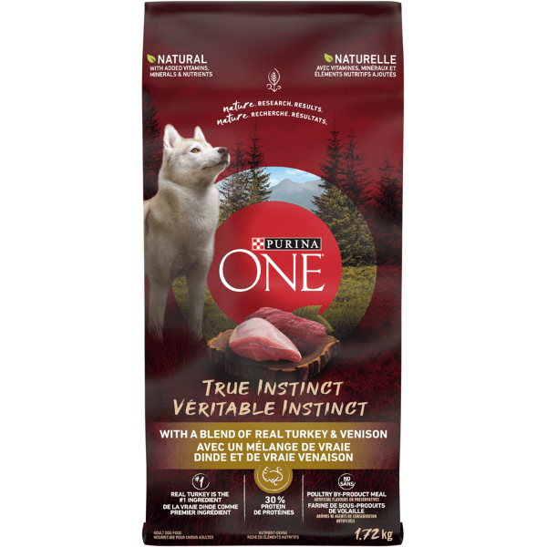 Purina ONE True Instinct Premium Dry Dog Food with a Blend of Real Turkey and Venison