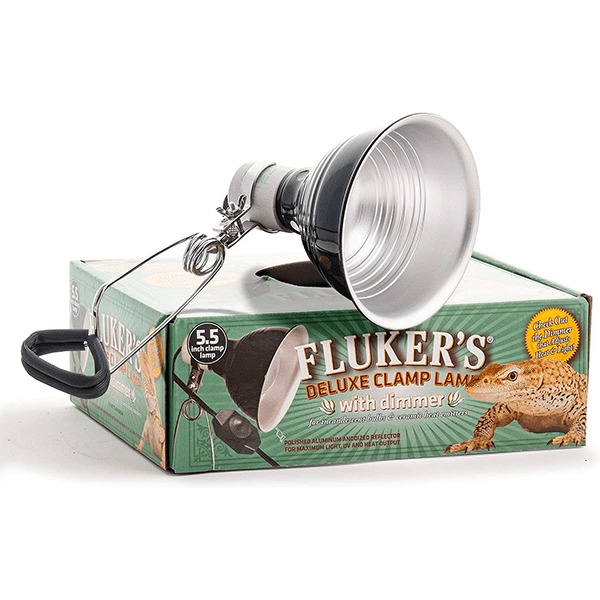Fluker's Premium Adjustable Clamp Lamp with Dimmer Function