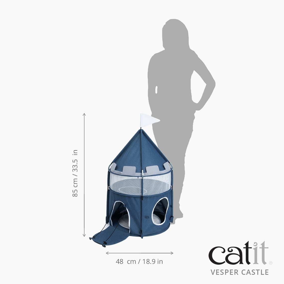 Catit Luxury Vesper Castle - A Premium Play and Lounge Spot for Cats