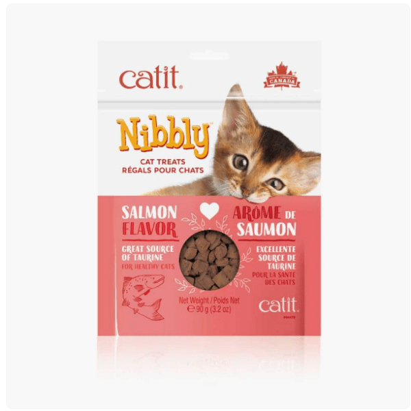 Catit Artisanally Baked Nibbly Cat Treats with Delectable Salmon Flavor