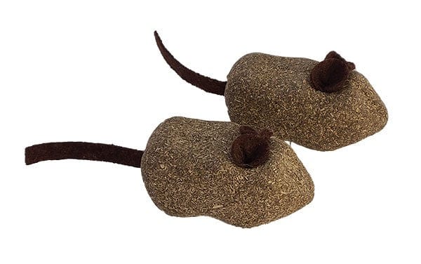 Premium Concentrated Catnip Mice with Faux Leather Details