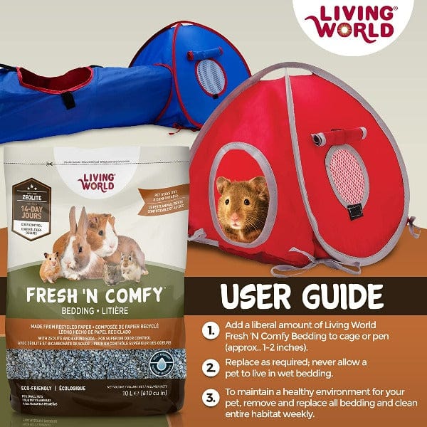 Living World Blue Fresh and Cozy Bedding for Small Pets