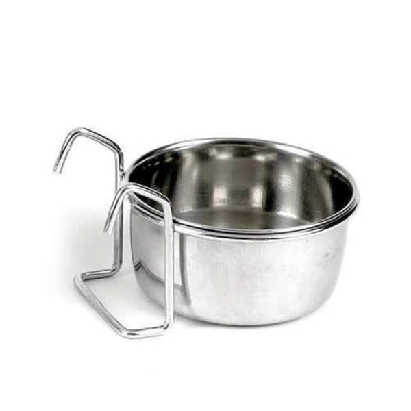 High - Quality Stainless Steel Feeding Dish for Small Animals and Birds