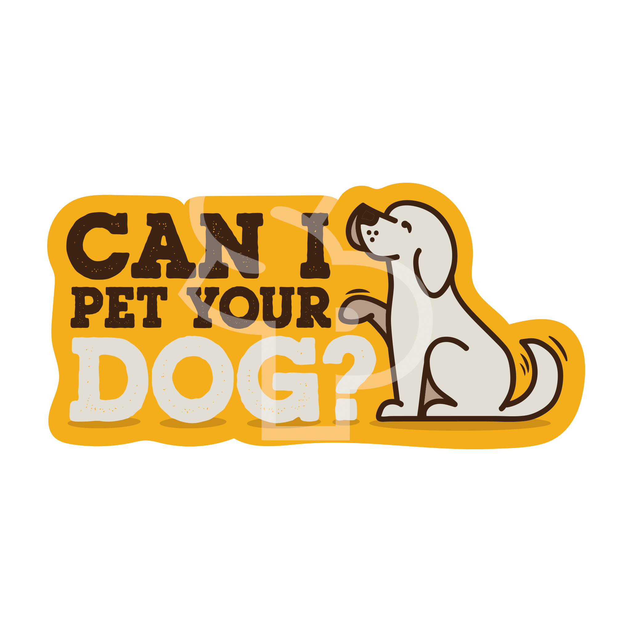 Decorative Dog Sayings Sticker Pack - Ideal for Petting Your Dog, Small-Sized Stickers