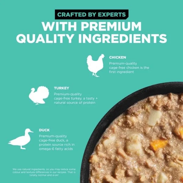 Go! Solutions Grain-Free Carnivore Chicken, Turkey & Duck Stew Wet Dog Food, 12.5oz