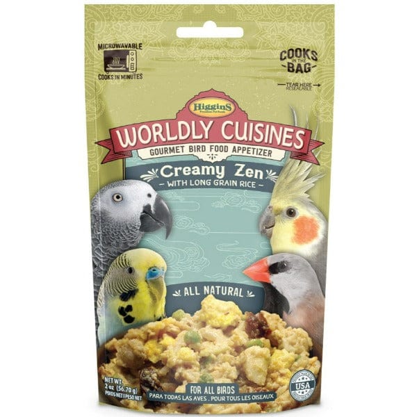 Higgins Worldly Cuisines Creamy Zen Appetizer Bird Food for All Avian Friends