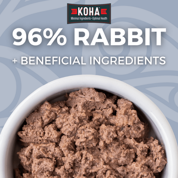 KOHA LID Premium Rabbit Pate Canned Cat Food - Ideal for Cats with Dietary Sensitivities