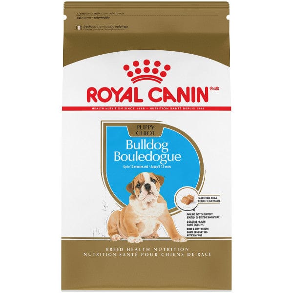 Royal Canin Premium Dry Dog Food Specially Formulated for English Bulldog Puppies, 30lb Bag