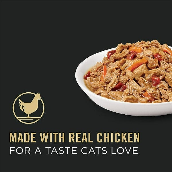 Purina Pro Plan Complete Essentials 85g Canned Adult Cat Food with White Meat Chicken & Vegetables in Gravy