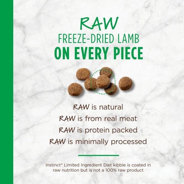 20lb Instinct Limited Ingredient Diet Dry Dog Food with Real Grass - Fed Lamb for Dogs with Food Sensitivities