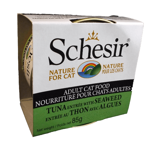 Schesir Premium Adult Wet Cat Food - Tuna Entrée with Seaweed in Jelly
