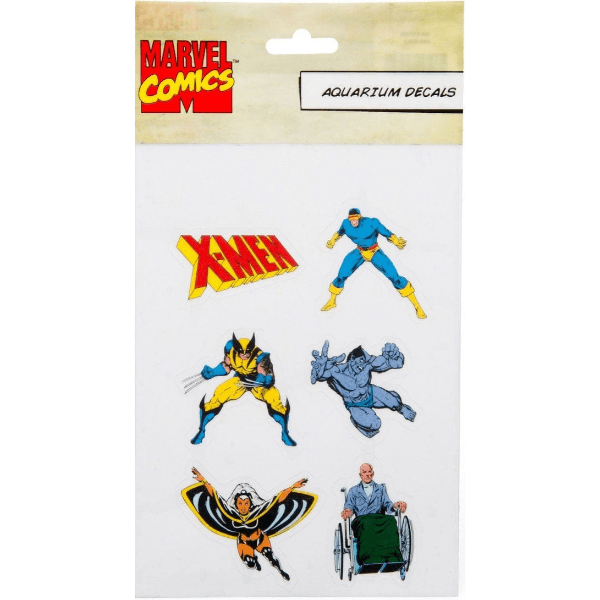 Assorted Marvel X-Men Themed Aquarium Decorative Decals