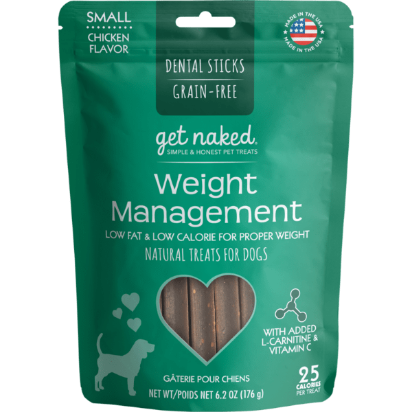 Get Naked Canine Weight Management Small-Sized Dental Chew Treat Sticks