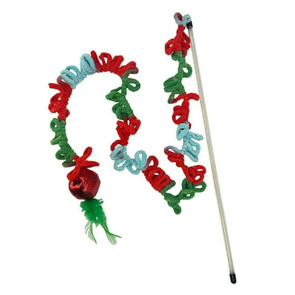 KONG Premium Holiday Loopz Interactive Cat Teaser Toy for Feline Entertainment
