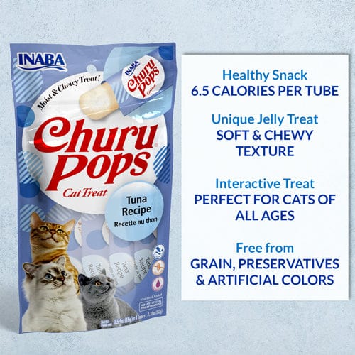 Inaba Churu Pops Cat Treats with Tuna Recipe - Premium Feline Snack