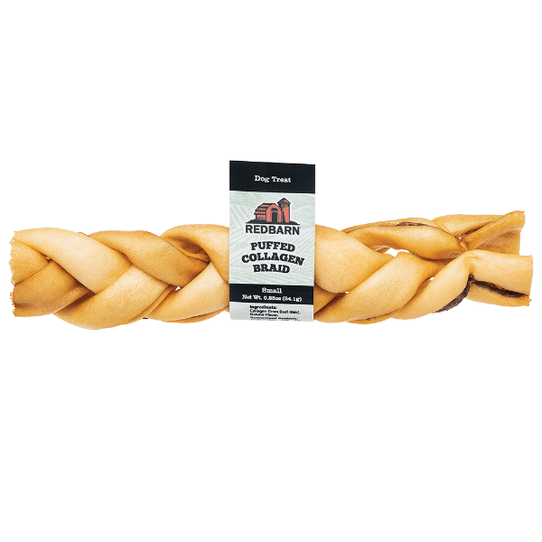 RedBarn Beef Collagen Puffed Braid Dog Chew Treat