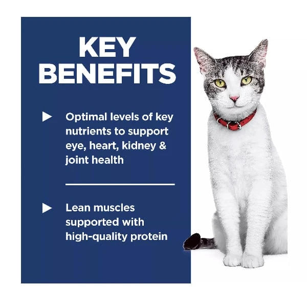 Hill's Science Diet Adult 11+ Years Old Chicken Recipe Dry Cat Food for Senior Cats