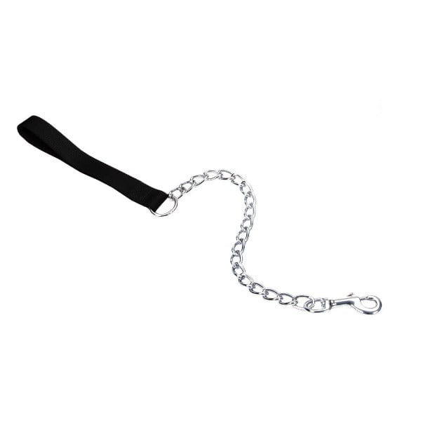 Heavy - Duty Chrome - Plated Titan Chain Dog Leash with Durable Nylon Handle