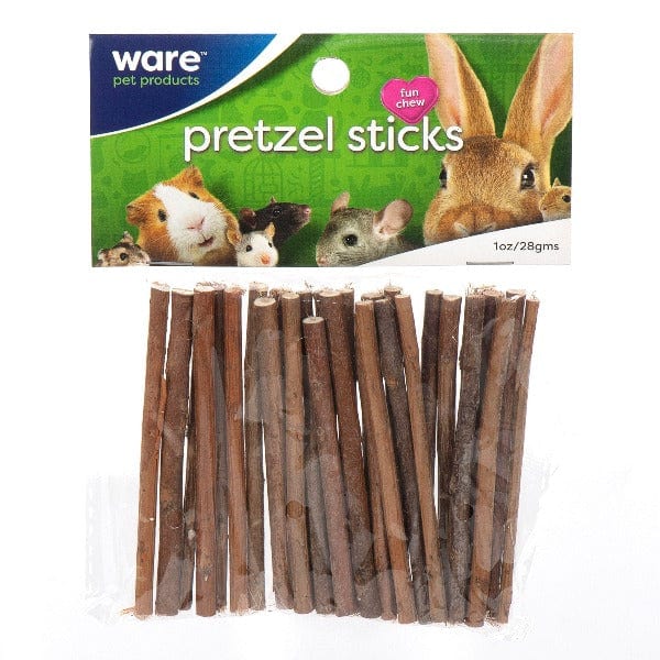 Natural Willow Garden Pretzel Sticks - Ideal Chew Treats for Small Pets
