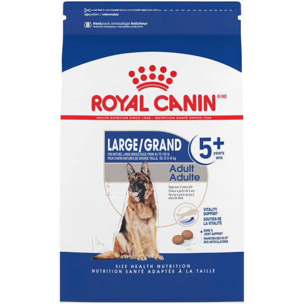 Royal Canin Dry Dog Food for Large Adult Dogs Aged 5 Years and Above, 30lb Package