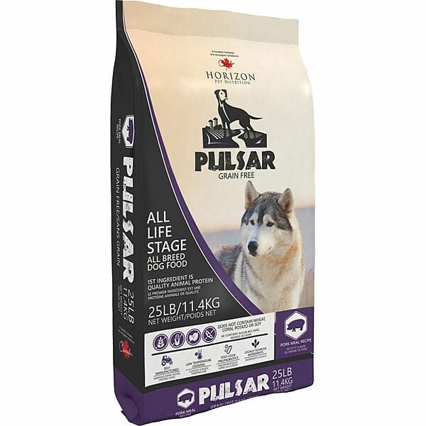 Horizon Pulsar Grain-Free Dry Dog Food with Pork, 25lb Bag - Special Order Item