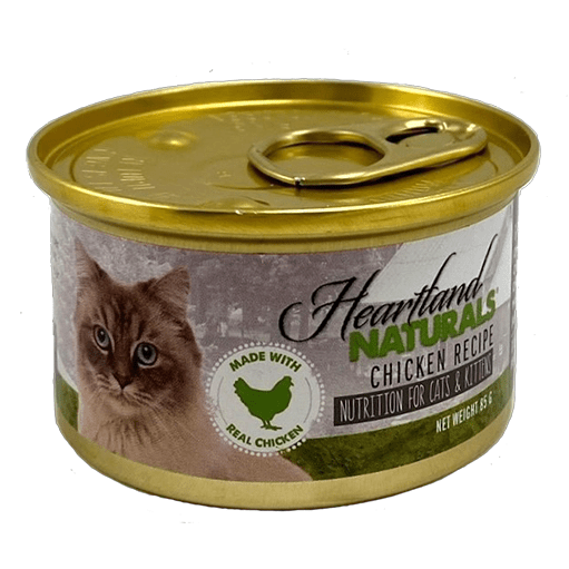 Heartland Naturals Premium Canned Chicken Recipe Nutrition for Felines and Kitten Companions