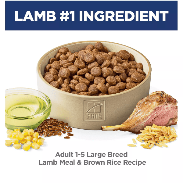 Hill's Science Diet Dry Dog Food for Adult Large Breeds - Lamb Meal and Brown Rice Recipe, 33 lb Bag