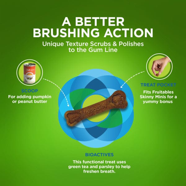Fruitables Bioactive Dental Chews for Dogs with Fresh Mouth Effect