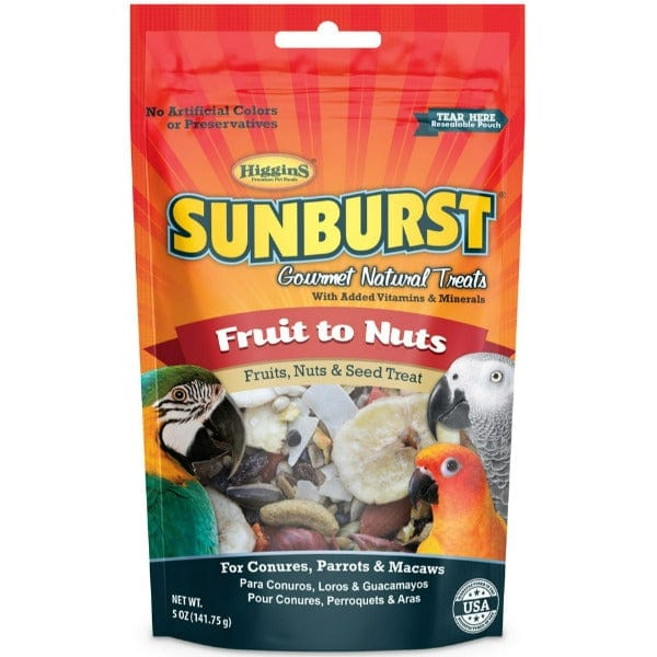 Sunburst Gourmet Natural Bird Treats: An Assortment of Sunburst Fruits to Nuts for Conures, Parrots & Macaws