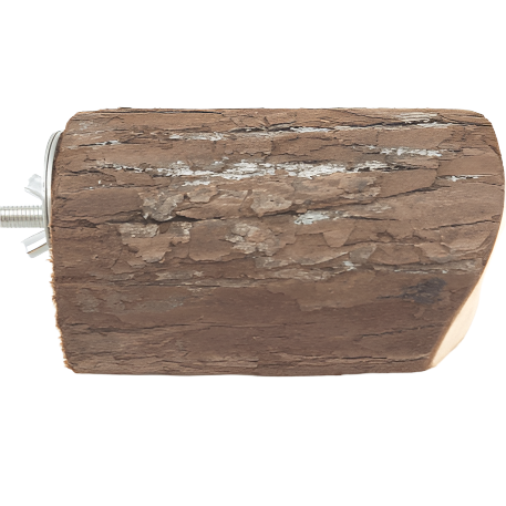 Natural Pine Moss Hollow Wood Perch for Small Animals' Exercise