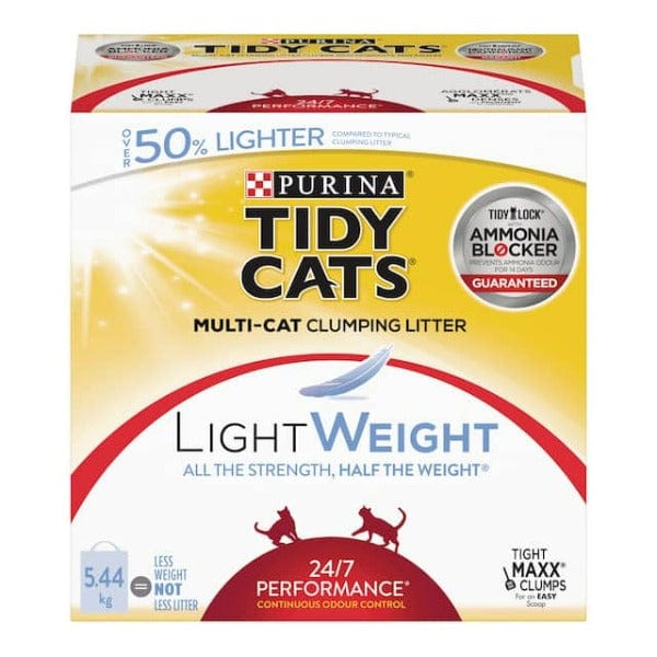 Tidy Cats 5.44kg Lightweight Multi - Cat Clumping Litter with 24/7 Odor Control