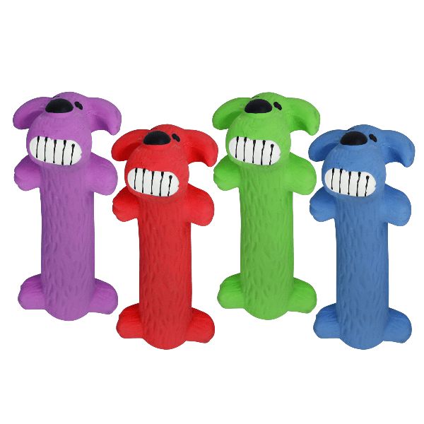Multipet Durable Squeaky Loofa Latex Dog Toy