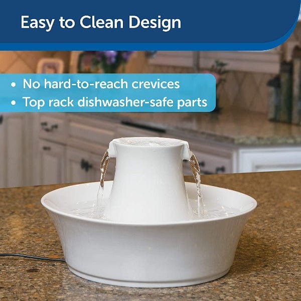 PetSafe Drinkwell Ceramic Avalon Premium Pet Water Fountain for Cats and Small to Medium Dogs