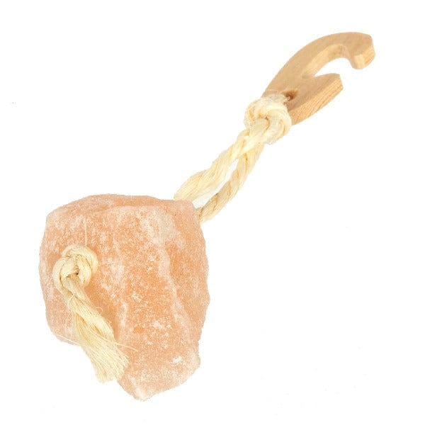 Himalayan Rock Salt Treat on a Rope for Small Pets