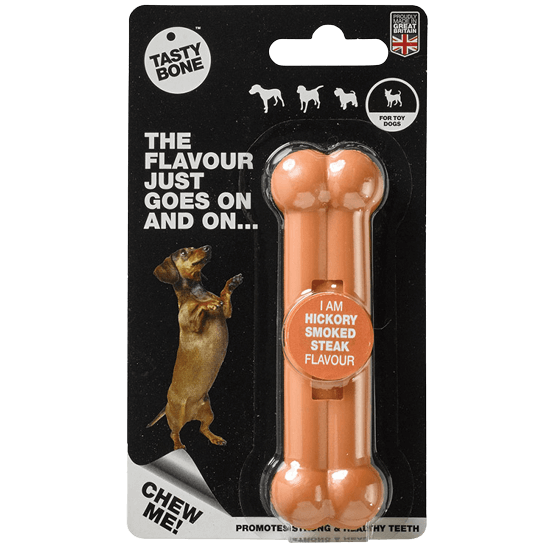 Irresistible Hickory Smoked Steak Flavoured Nylon Chew Bone for Dogs