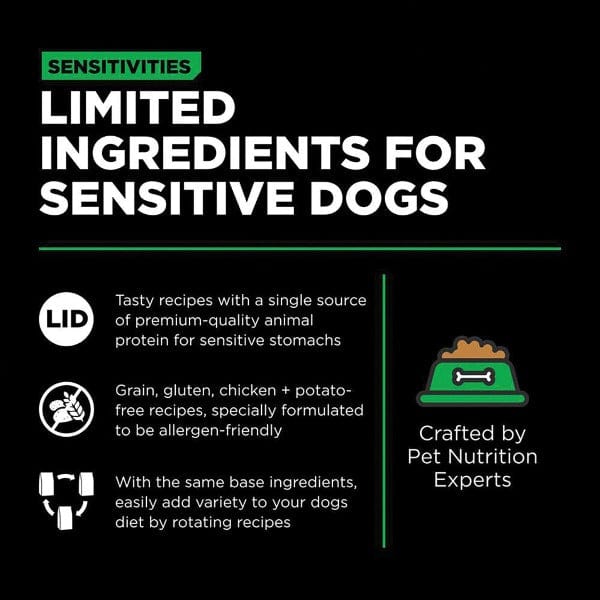 Go! Solutions High - Quality Sensitivities Limited Ingredient Grain - Free Insect - Based Recipe Dry Dog Food for Adult and Senior Dogs