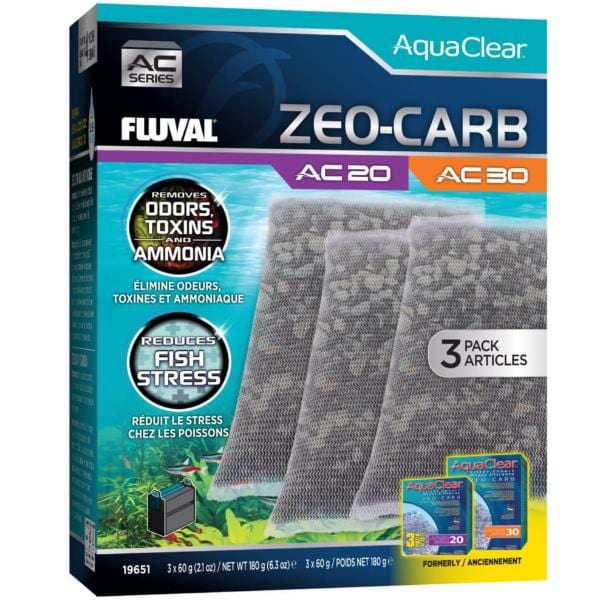 Fluval AC Series High - Performance Zeolite and Carbon Power Filter Insert for Aquariums