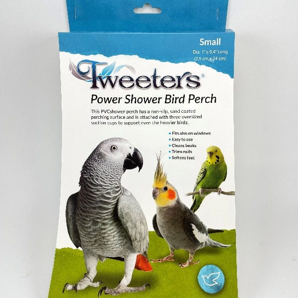 Powerful Tweeters Shower Bird Perch for Medium to Large Birds