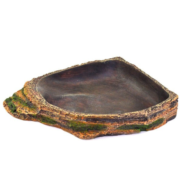 Repti Gear Reptile Habitat Essential Corner Water Dish for Reptiles and Amphibians
