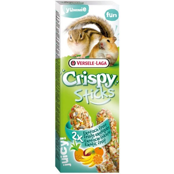Versele-Laga Oven-Baked Crispy Snack Sticks for Hamsters & Chipmunks in Exotic Fruit Flavor