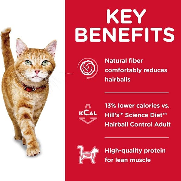 Hill's Science Diet Dry Cat Food with Chicken Recipe for Adult Cats - 7 lb, Designed for Hairball Control and Light Nutrition