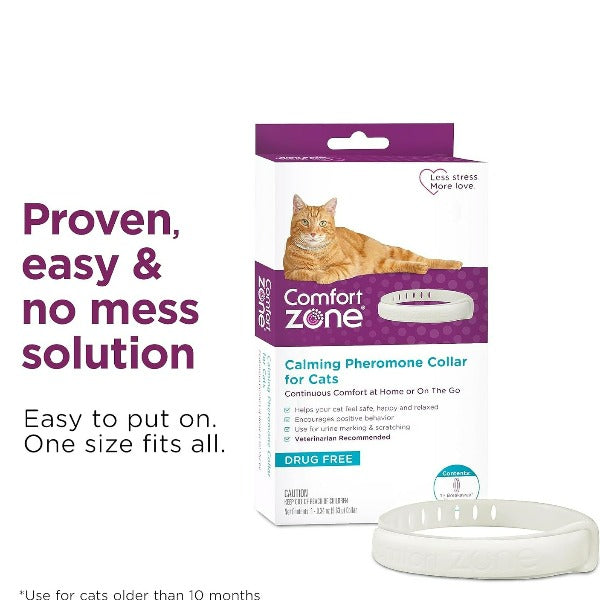 Comfort Zone Cat Calming Pheromone Collar for On - the - Go Cats