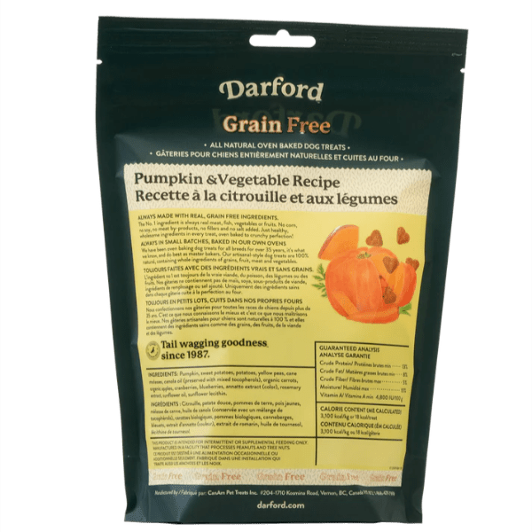 Darford Oven-Baked Grain-Free Dog Treats with Pumpkin Recipe