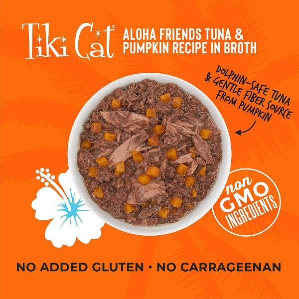 Tiki Cat Aloha Friends Grain - Free Canned Cat Food with Tuna & Pumpkin