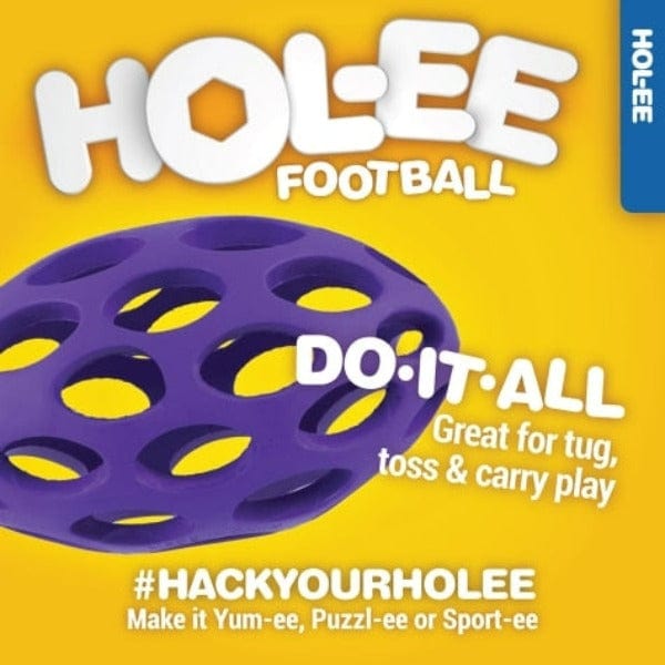 JW Pet Durable Rubber Hol-ee Football Dog Toy for Endless Fun