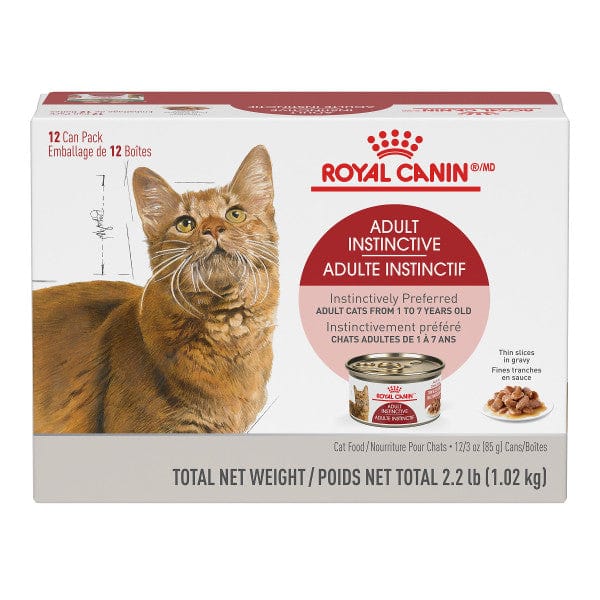 12-Pack Royal Canin Adult Instinctive Gravy Canned Cat Food with Thin Slices