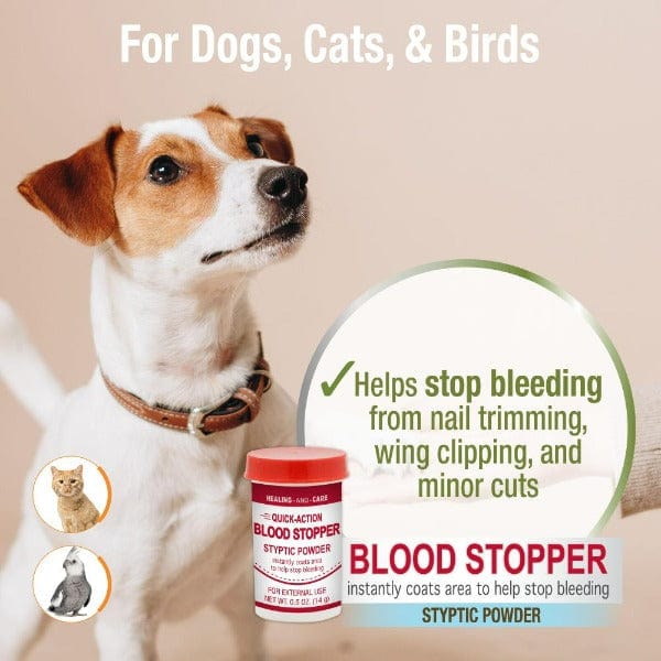 Four Paws Healthy Promise Fast-Acting Pet Blood Stopping Styptic Powder for Dogs, Cats, and Birds