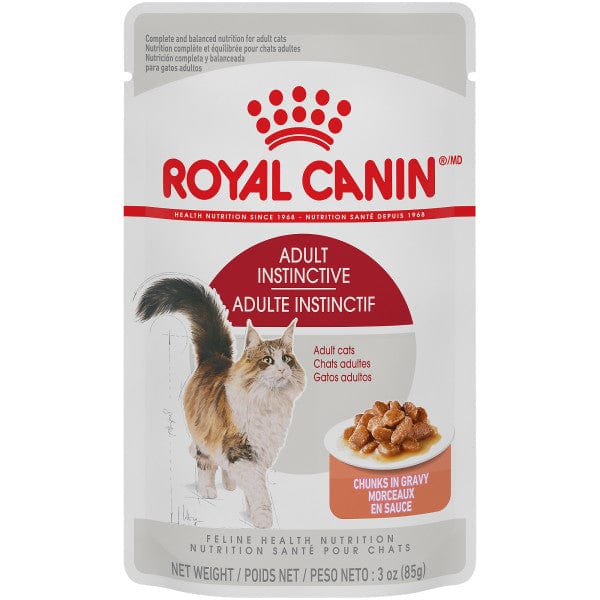 Royal Canin Adult Cat Food Pouch - Instinctive Chunks in Gravy